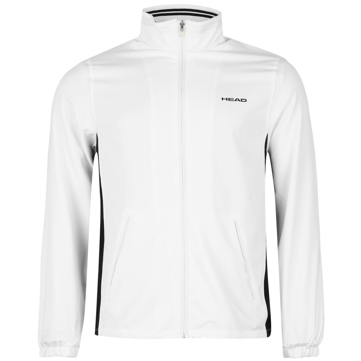 HEAD Mens Hartleys Jacket Tennis Warm Up Tops Coat Full Zip Long Sleeve