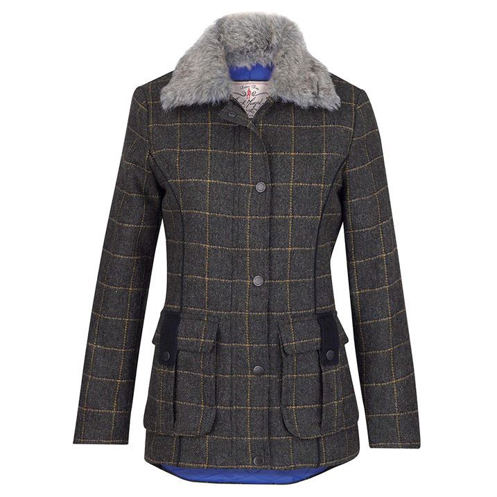 Jack Murphy Ladies Ester Tweed Jacket Moleskin Sports Wear Horse Riding