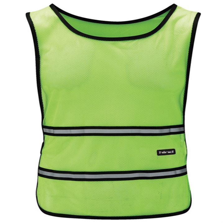 HIND Unisex Hi Vis Running Bib Top Reflective Strips Elasticated Straps