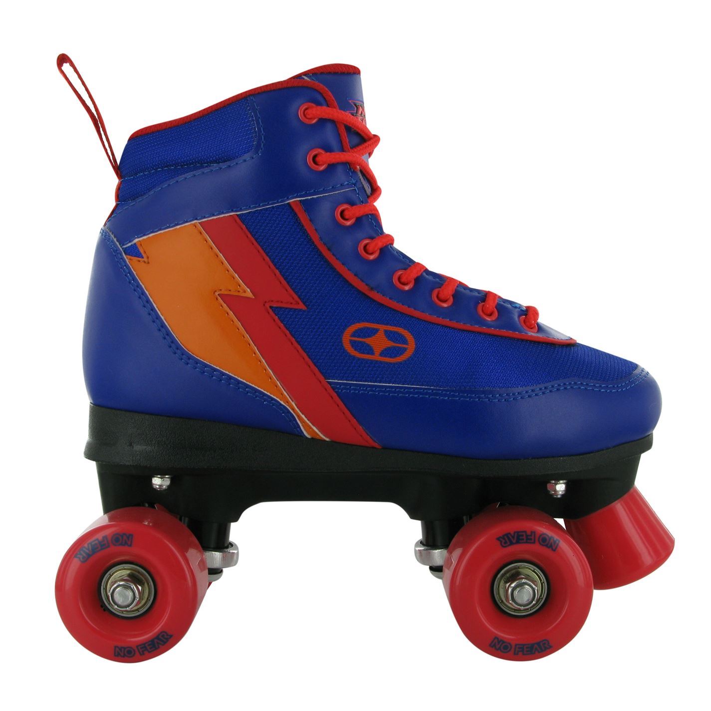 No Fear Kids Childrens Retro Quad Skates Roller Wheeled Lace Up Sports