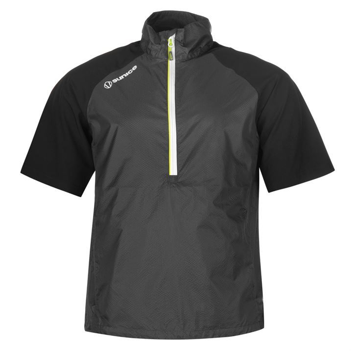 Sunice Mens Westchester Stretch Wind Pullover Golf Short Sleeve Quarter