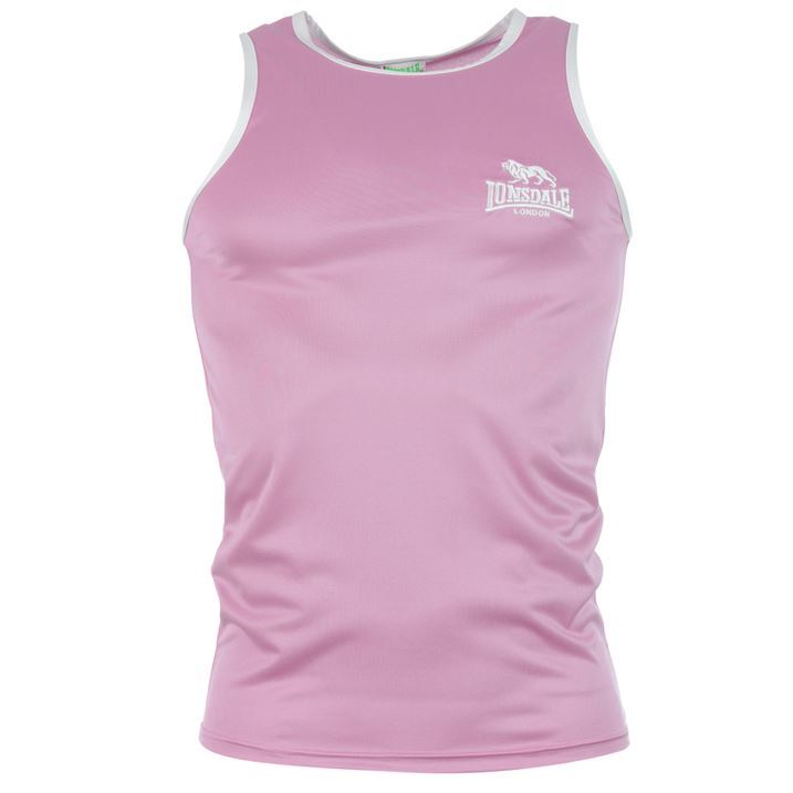 Lonsdale Mens Boxing Tank Vest Sleeveless Top Workout Training Gym