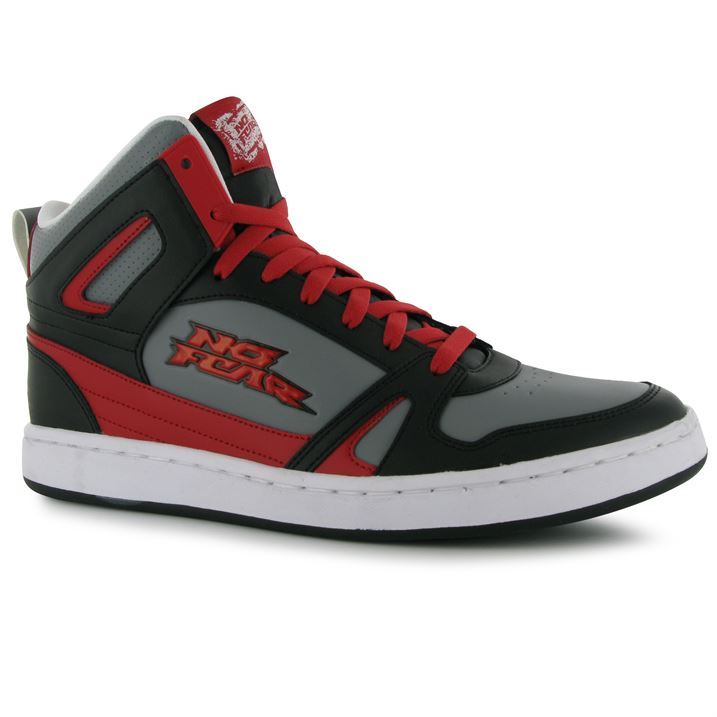 No Fear Creps Mens Hi Tops Sport Trainers Shoes Footwear Padded Ankle