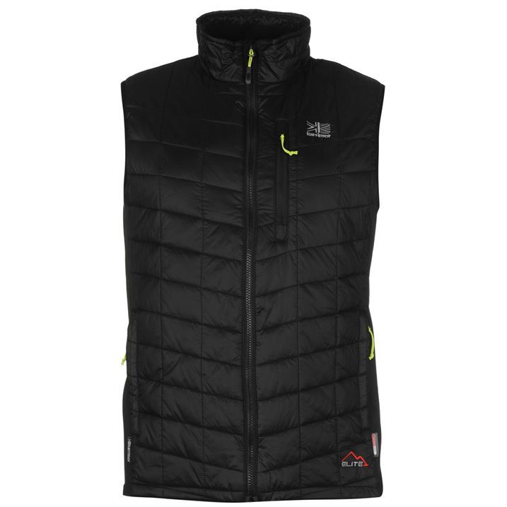 Karrimor Mens Hybrid Gilet Winter Quilted Stretch Sleeveless High Neck