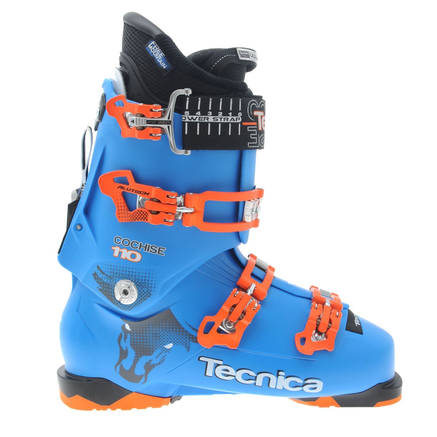 Tecnica Mens Cochise 110 Ski Boots Interchangeable Soles Walk Mode
