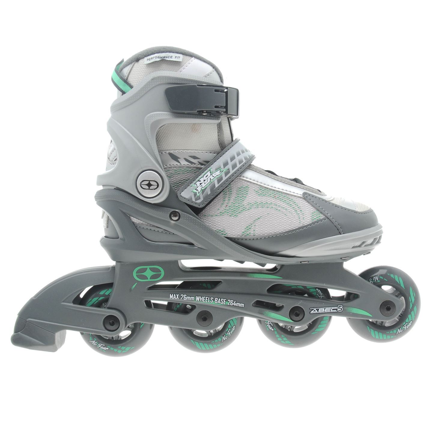 No Fear Womens Ladies Fitness Inline Skates Roller Blades Four Wheel