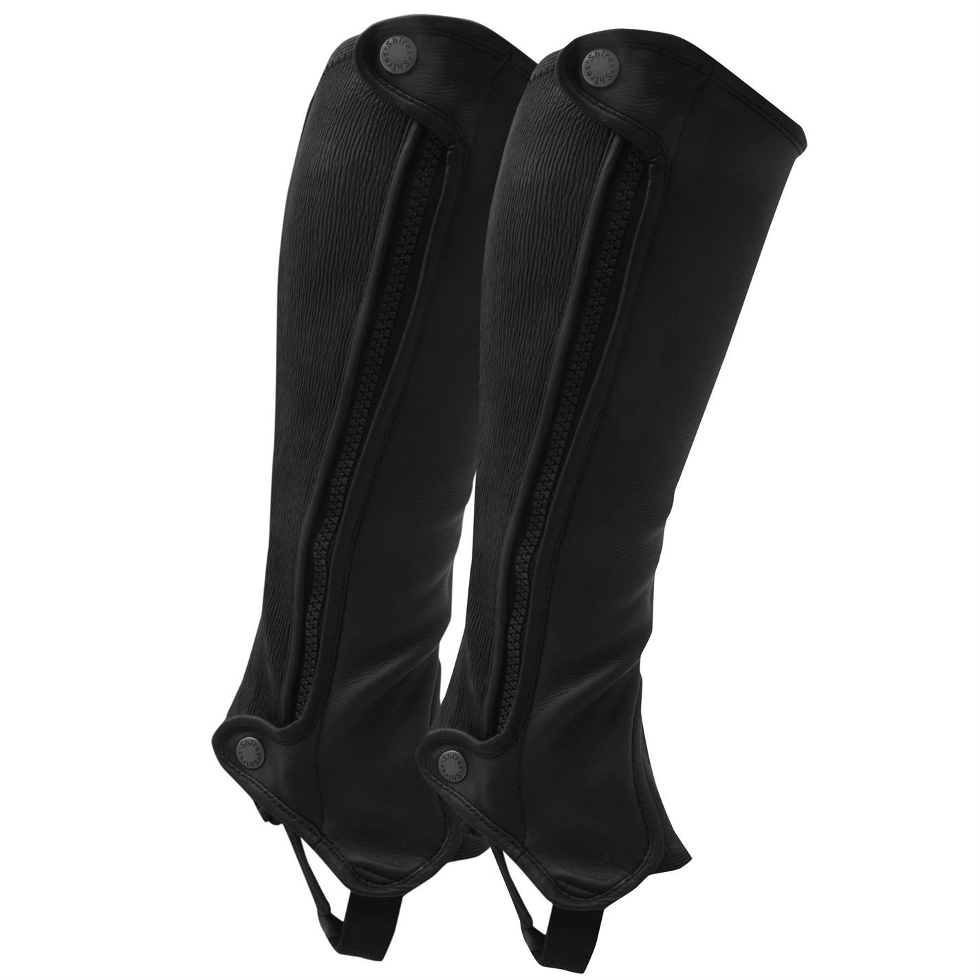 Shires Womens Wortham Leather Half Chaps Stretch Equestrian Accessories