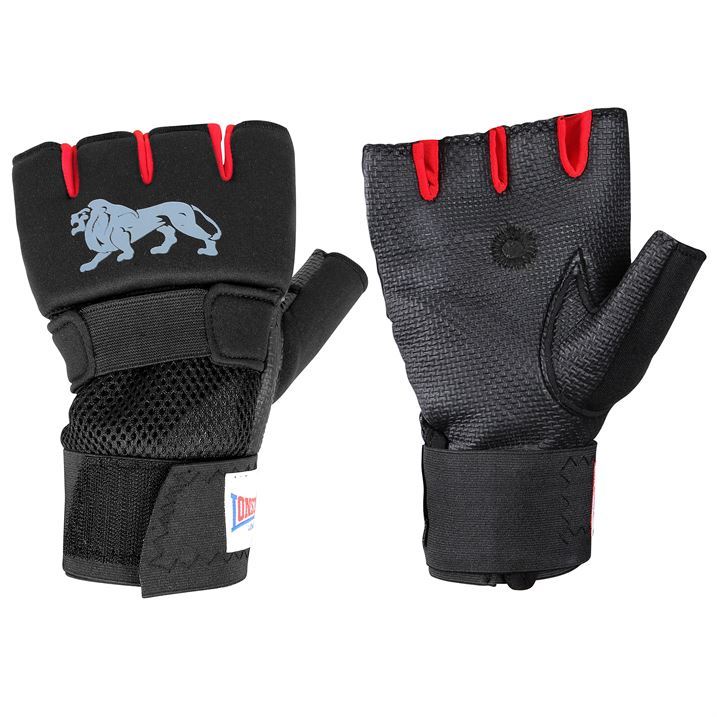 Lonsdale Unisex Protective Gel Hand Wrap Glove Mitt Fingerless Velcro Fitness eBay