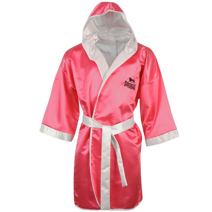 Lonsdale Mens Contest Boxing Gown Robe Professional Lined Hood eBay