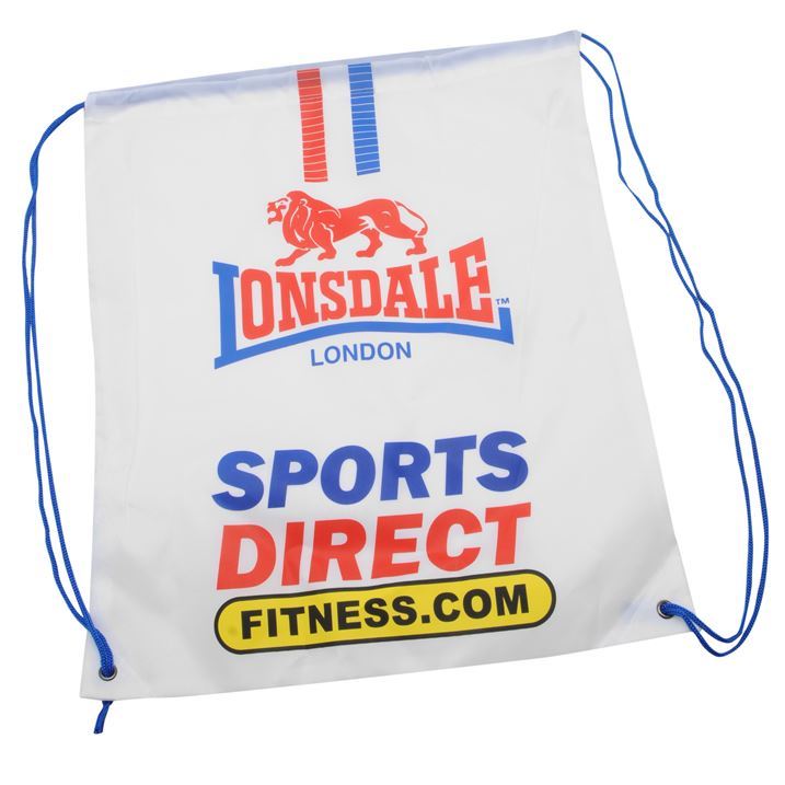 SportsDirect Fitness Gym Sack Drawstring Fastening Two Cord Straps Bag