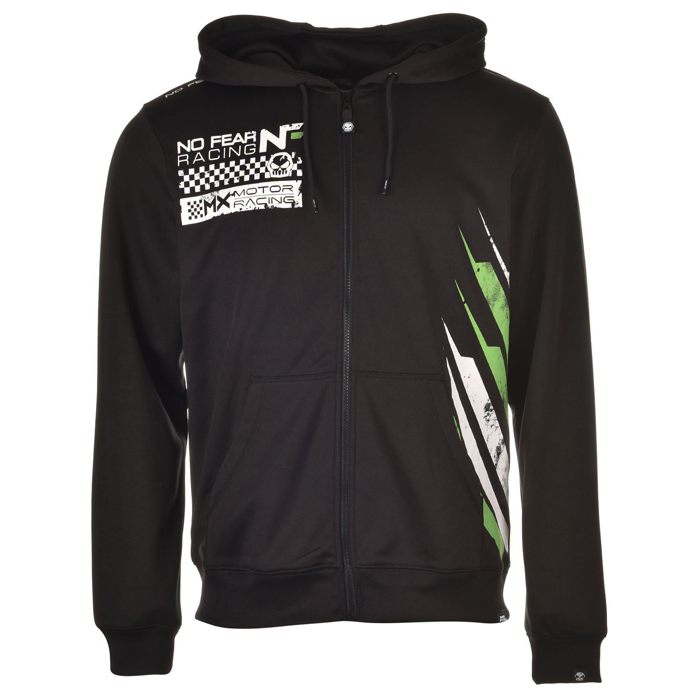 No Fear Mens Track Top Long Sleeve Hooded Hoody Sweatshirt Sports Clothing