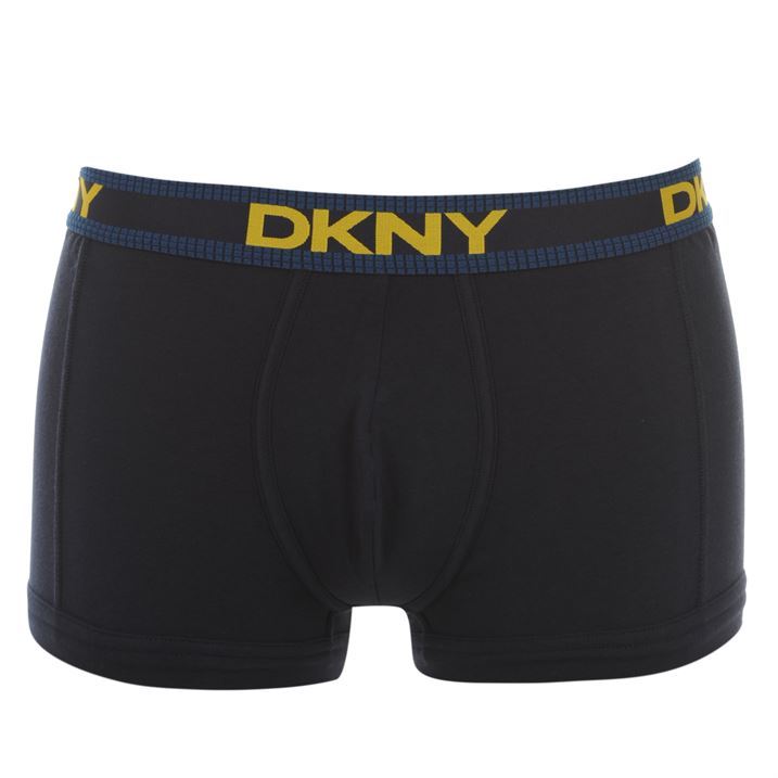 DKNY Men Texture Elasticated Waistband Cotton Blend Underwear Trunk