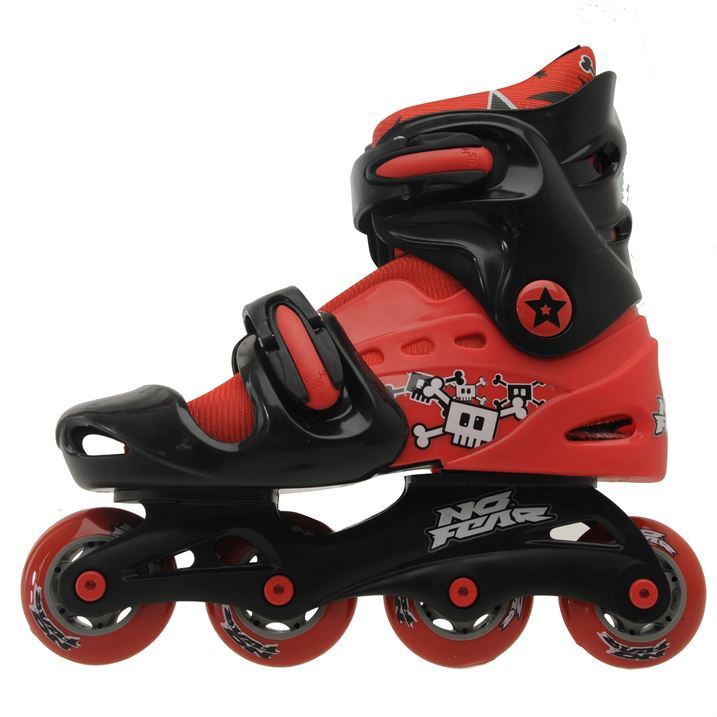 No Fear Kids Childrens Junior Inline Roller Skates Blades Starry Padded Boot eBay