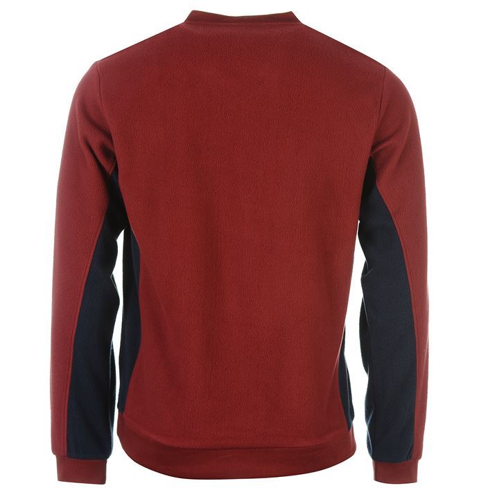 mens fleece v neck pullover