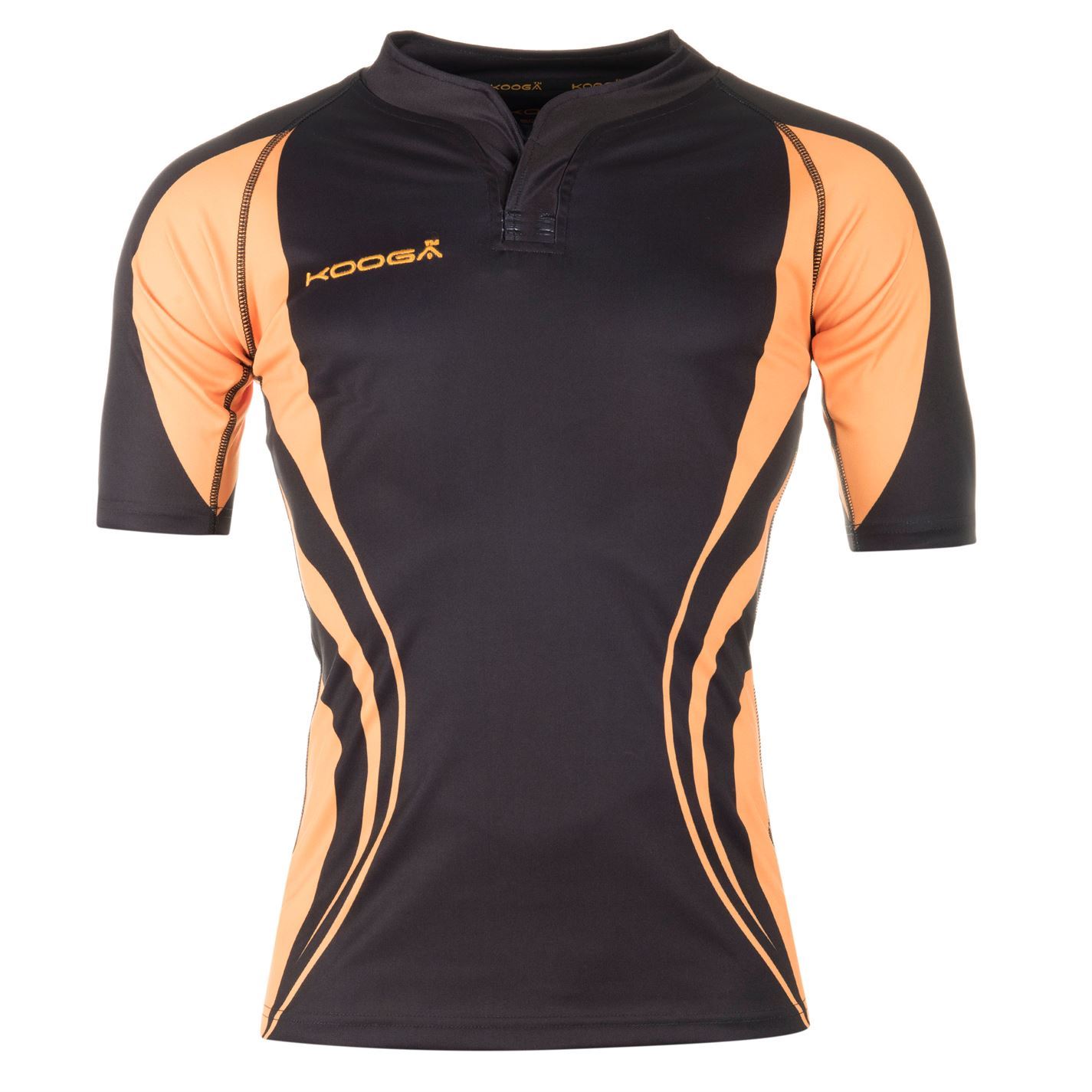 KooGa Mens Curve T Shirt Short Sleeve Crew Neck Stretch Sport Training