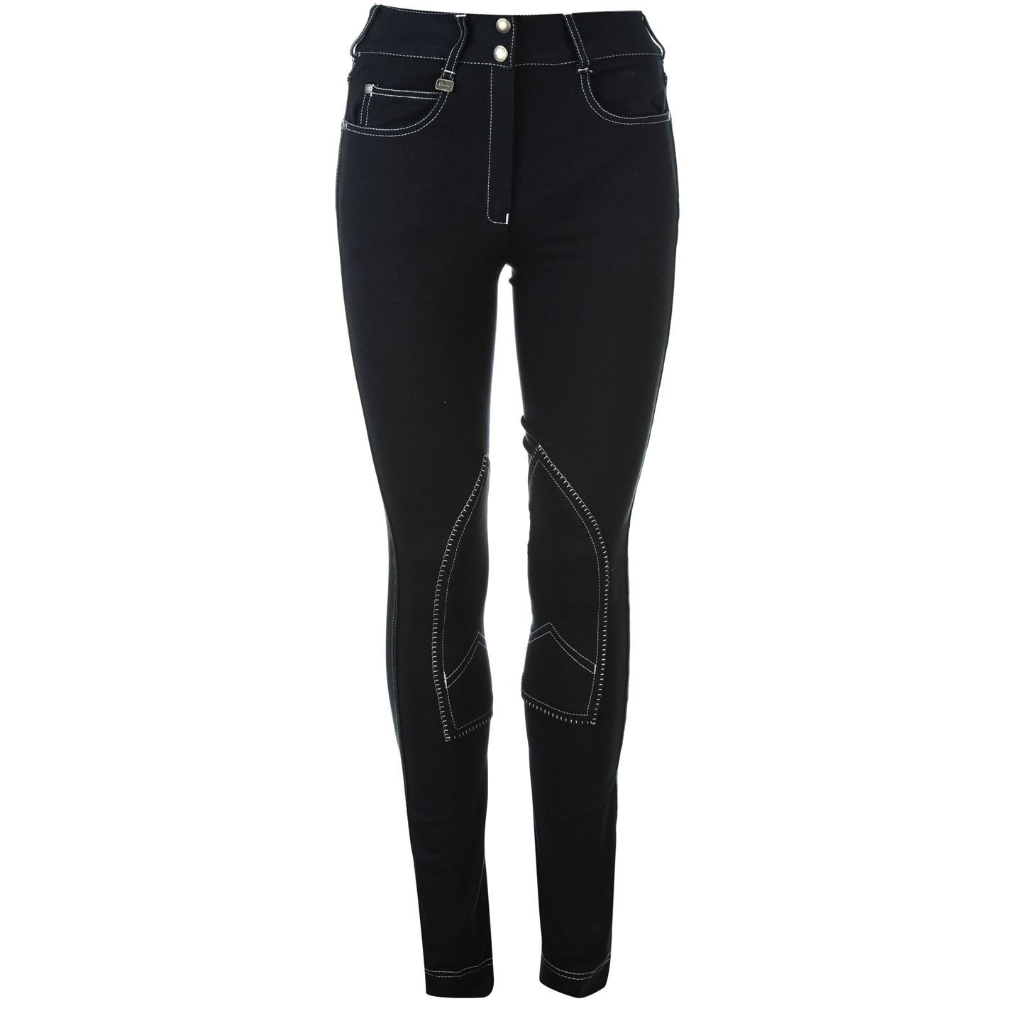 Shires Womens Ladies Embr Saddlehug Jodhpurs Horse Riding Pants Bottoms