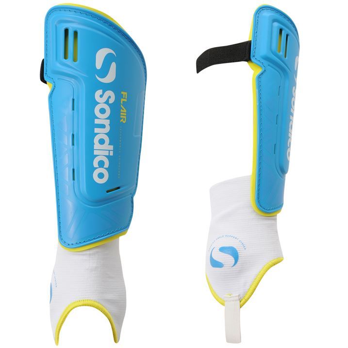 Sondico Unisex Flair Ankle Football Shin Guards Pads Durable Shell