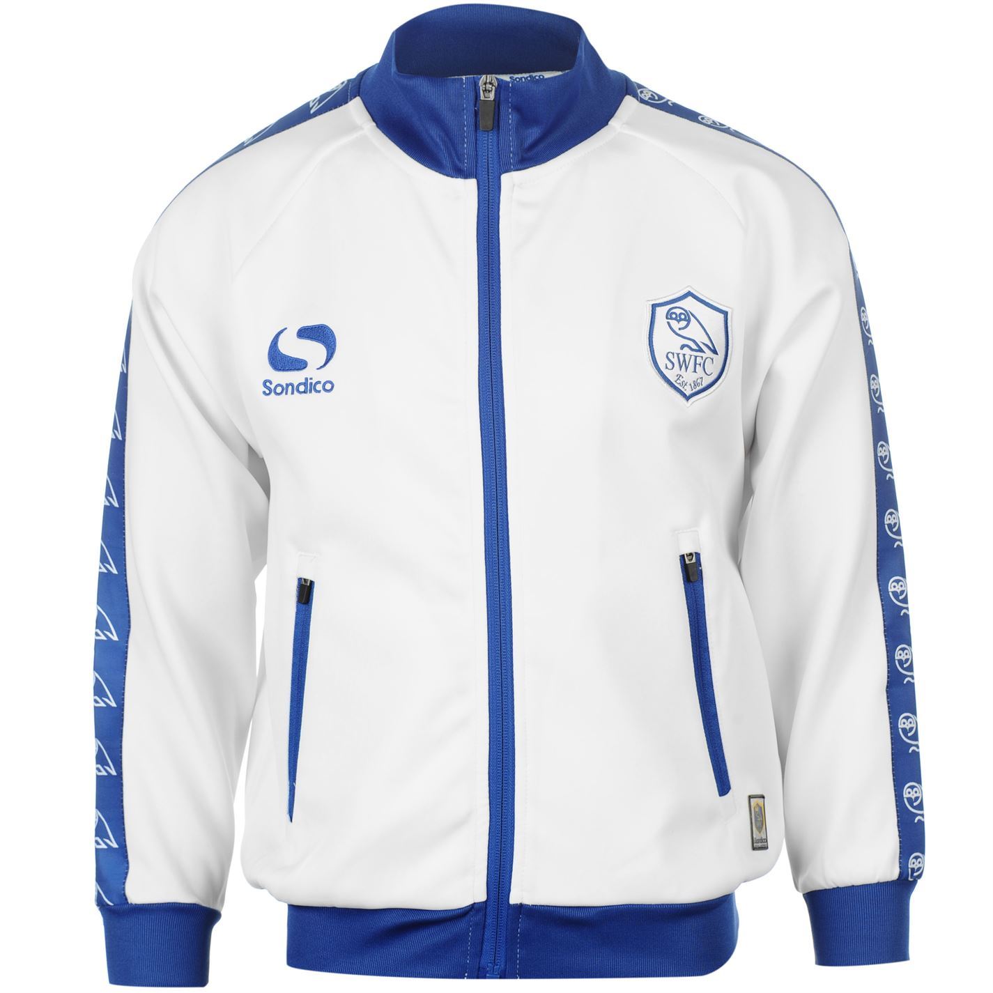 Sondico Mens Sheffield Wednesday Full Zip Jacket Long Sleeve Football Coat Top eBay