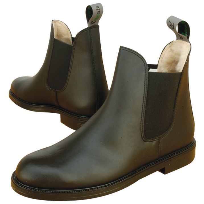 Requisite Mens Classic Fur Lined Jodhpur Boot Shoes Walking Riding
