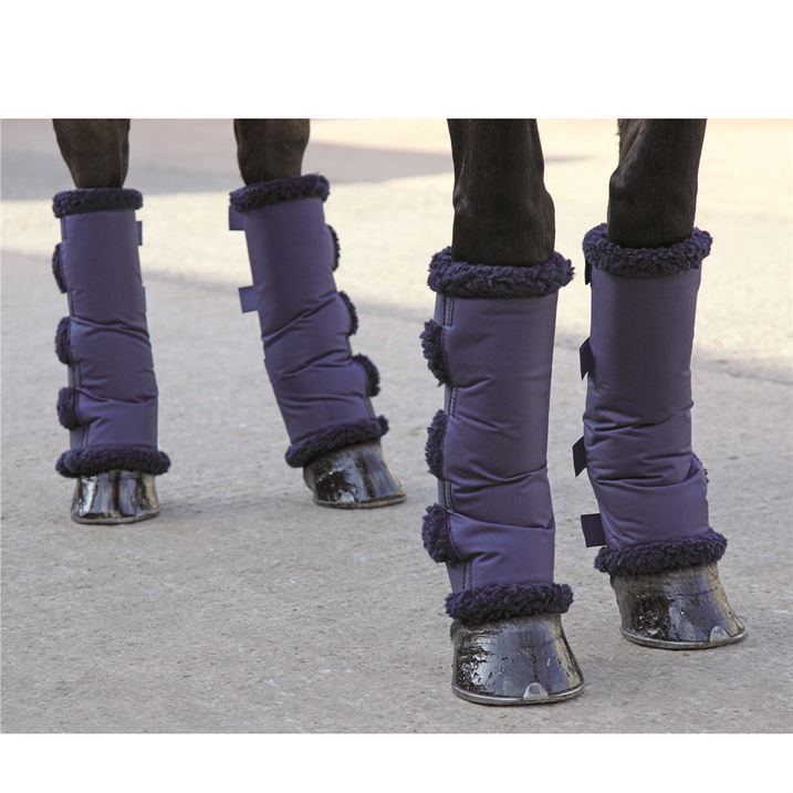 Shires Unisex Fleece Travel Boots Horse Leg Protection Dressage