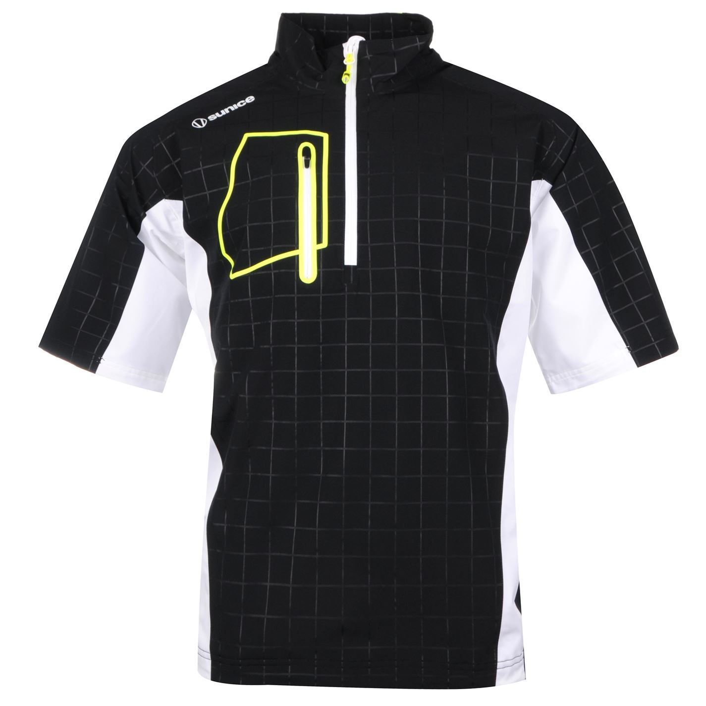 Sunice Mens Berlin Short Sleeve Golf Jacket Half Zip Coat Top Sports Waterproof | eBay