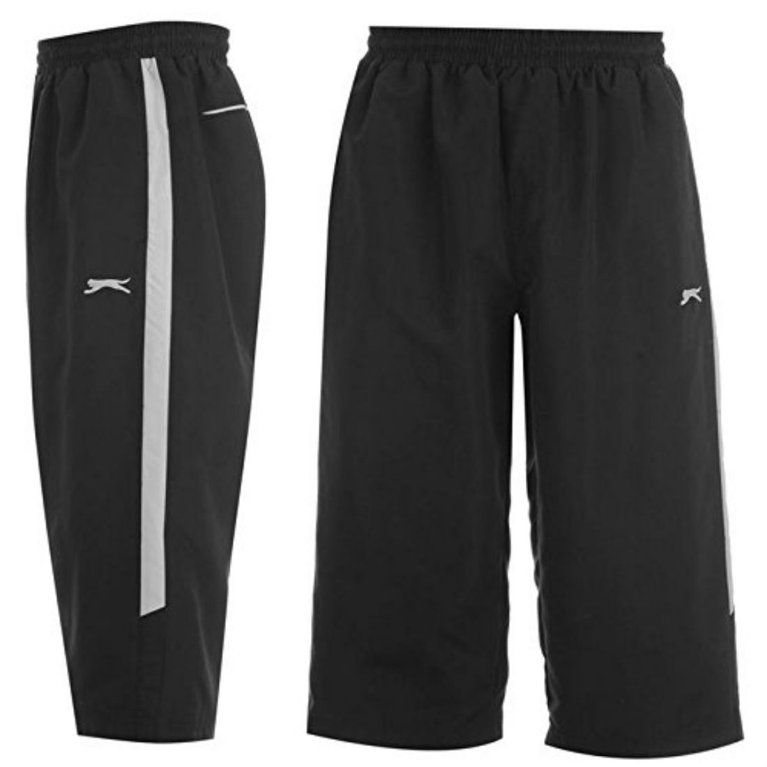 Slazenger Mens 3/4 Quarter Woven Shorts Loose Fit Mesh Lining Pants