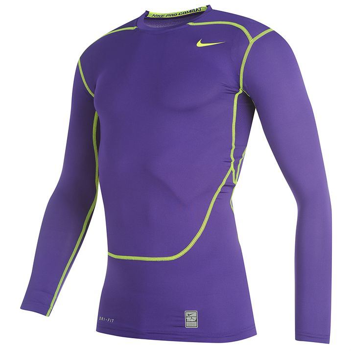 Nike Mens Pro Core Long Sleeve Base Layer Top Flat Lock Seams