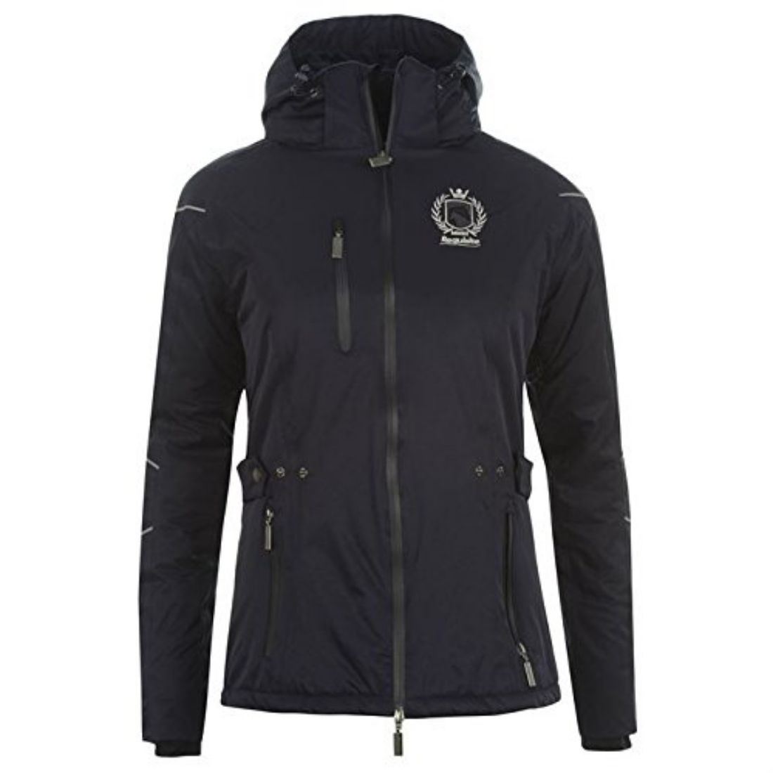 Requisite Womens Ladies Riding Jacket Coat Hooded Long Sleeves Elbow