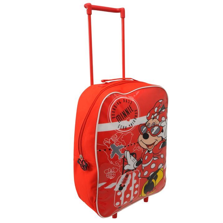 Marvel Disney Characters Printed Kids Childrens Trolley Bag With Wheels - Picture 3 of 5