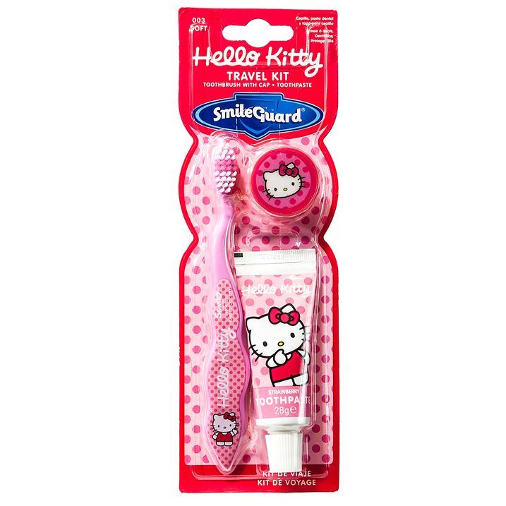 Hello Kitty Travel Kids Childrens Toothbrush And Toothpaste Set eBay