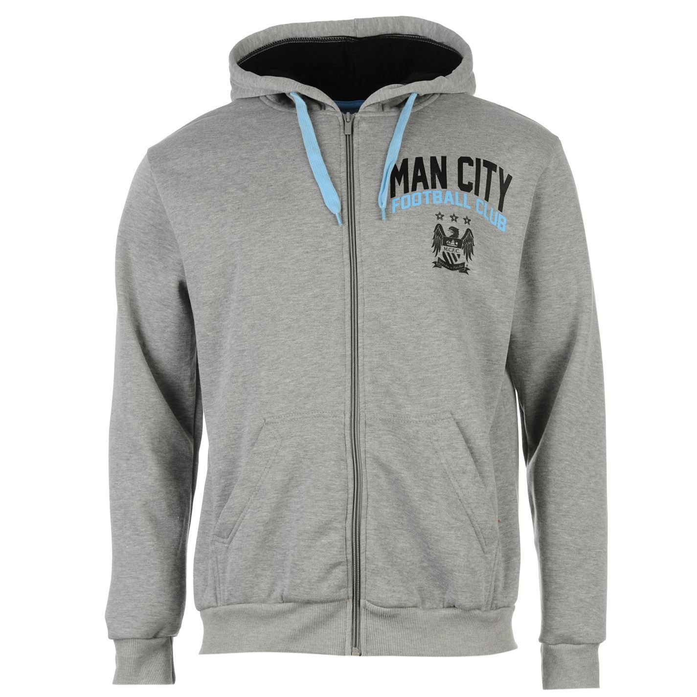 Source Lab Mens Manchester City Football Club Zip Hoody