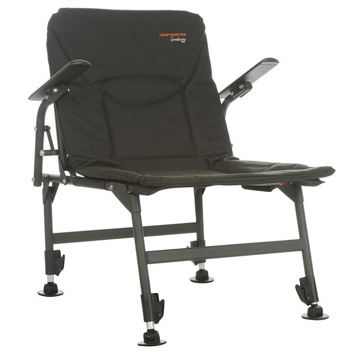 Carp Groundhugga Comfortable Fishing Chair Telescopic Legs