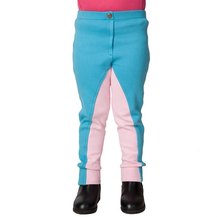 Requisite Kids Two Tone Jodhpurs Girls Breeches Equestrian Pants Riding
