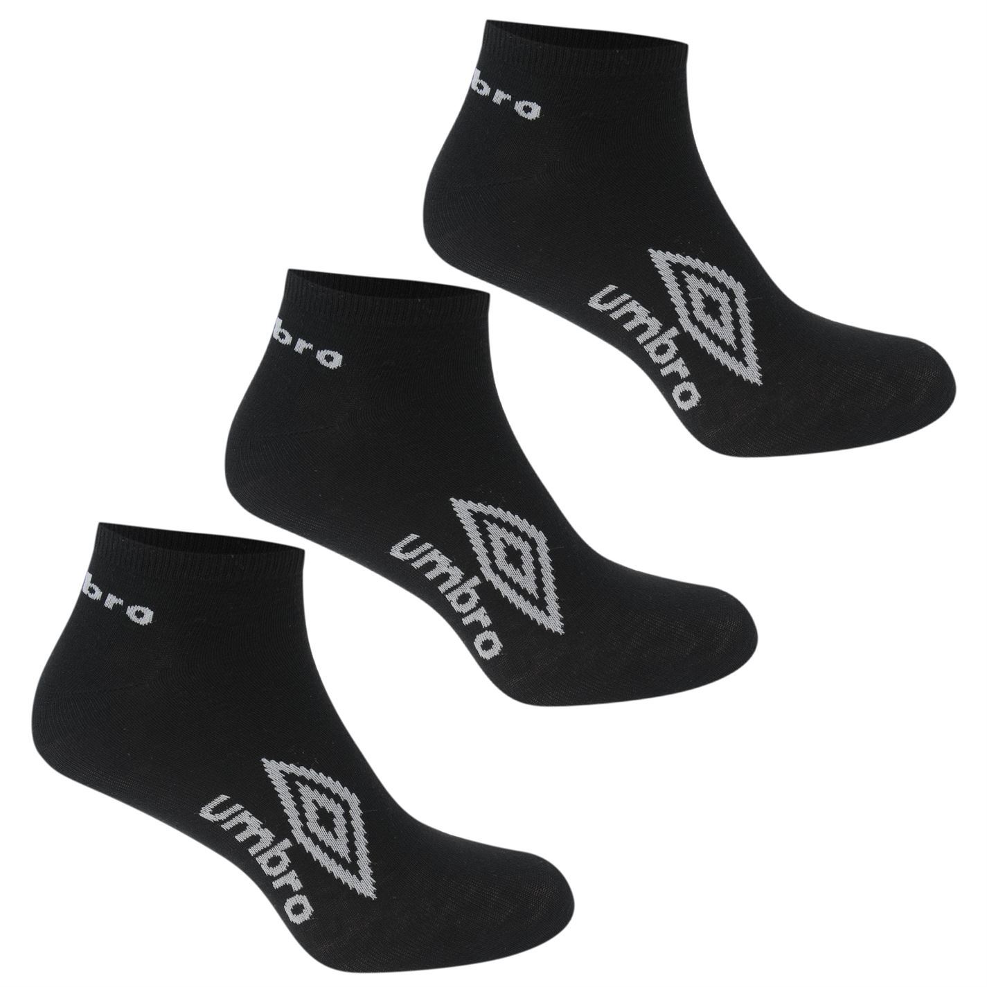 Umbro Mens 3 Pack Trainer Low Ankle Sports Casual Wear Socks