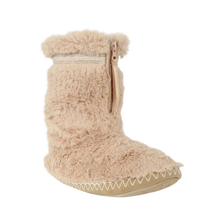 bedroom athletics faux fur slipper boots