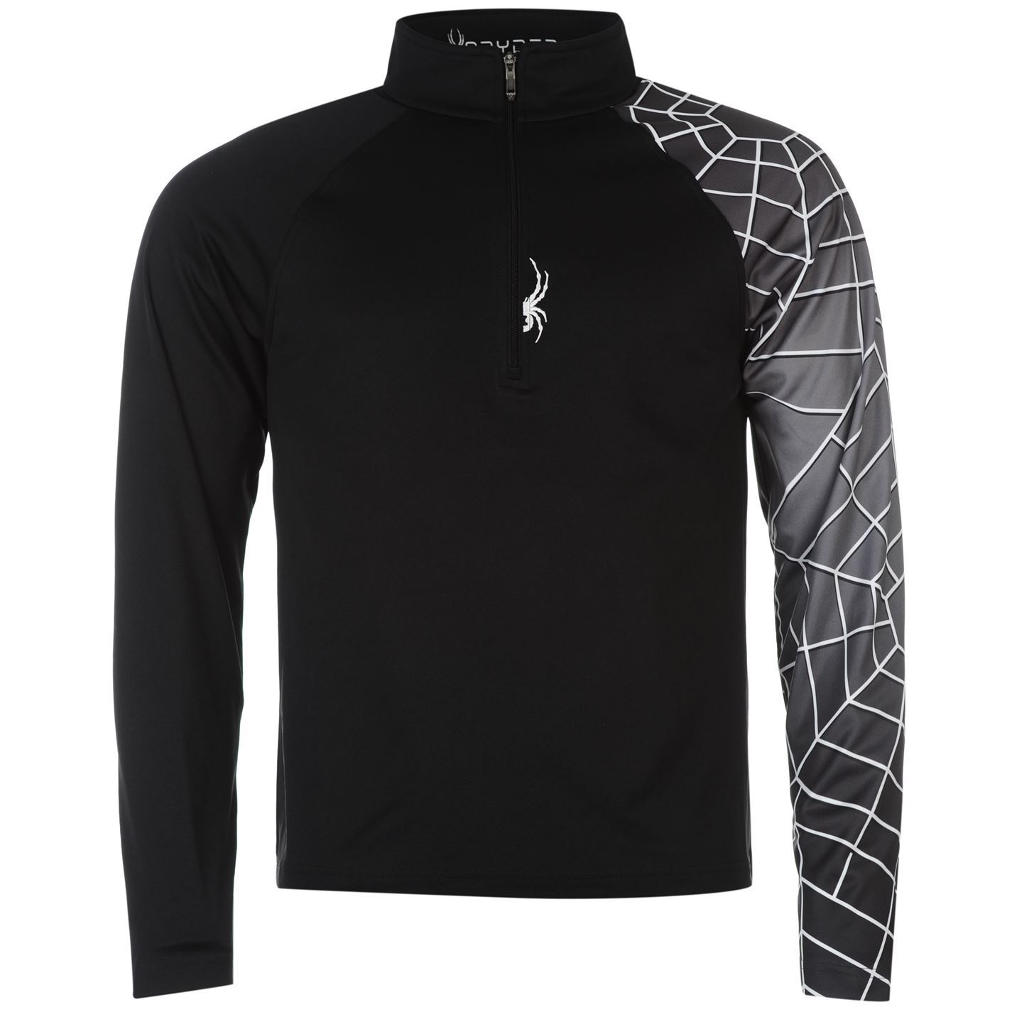 Spyder Mens Tribal SMU HZ Long Sleeve Quarter Zip Thermal Baselayer Top