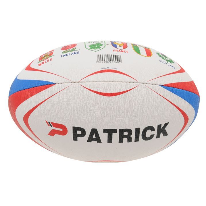 Patrick Rugby Ball Machine Stitched 4 Panel Design Rubber Bladder