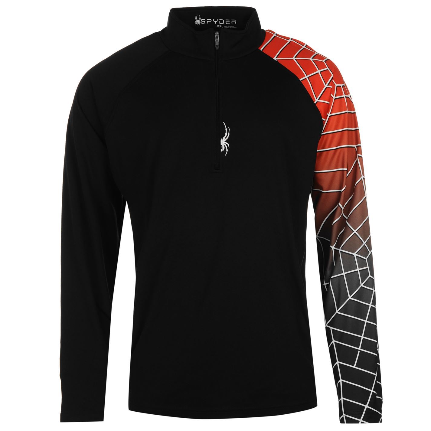 Spyder Mens Tribal SMU HZ Long Sleeve Quarter Zip Thermal Baselayer Top