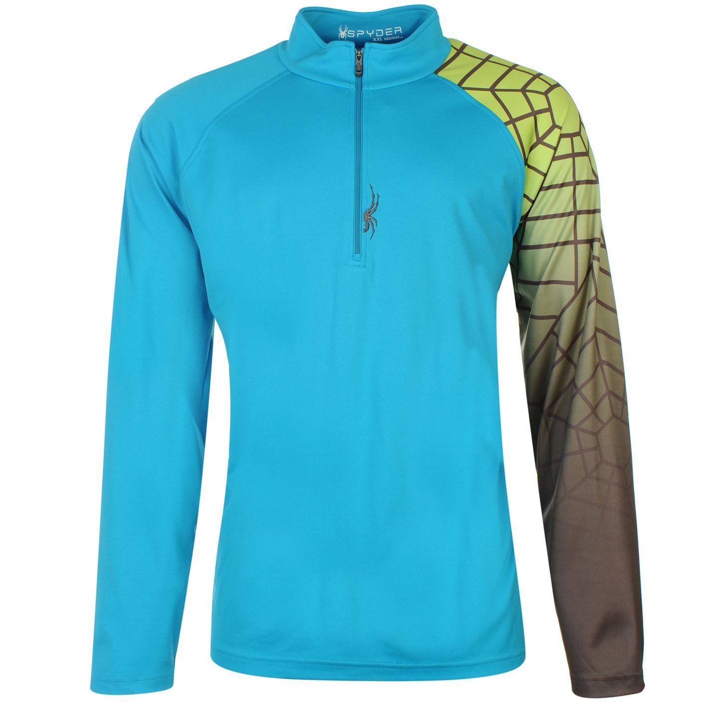 Spyder Mens Tribal SMU HZ Long Sleeve Quarter Zip Thermal Baselayer Top