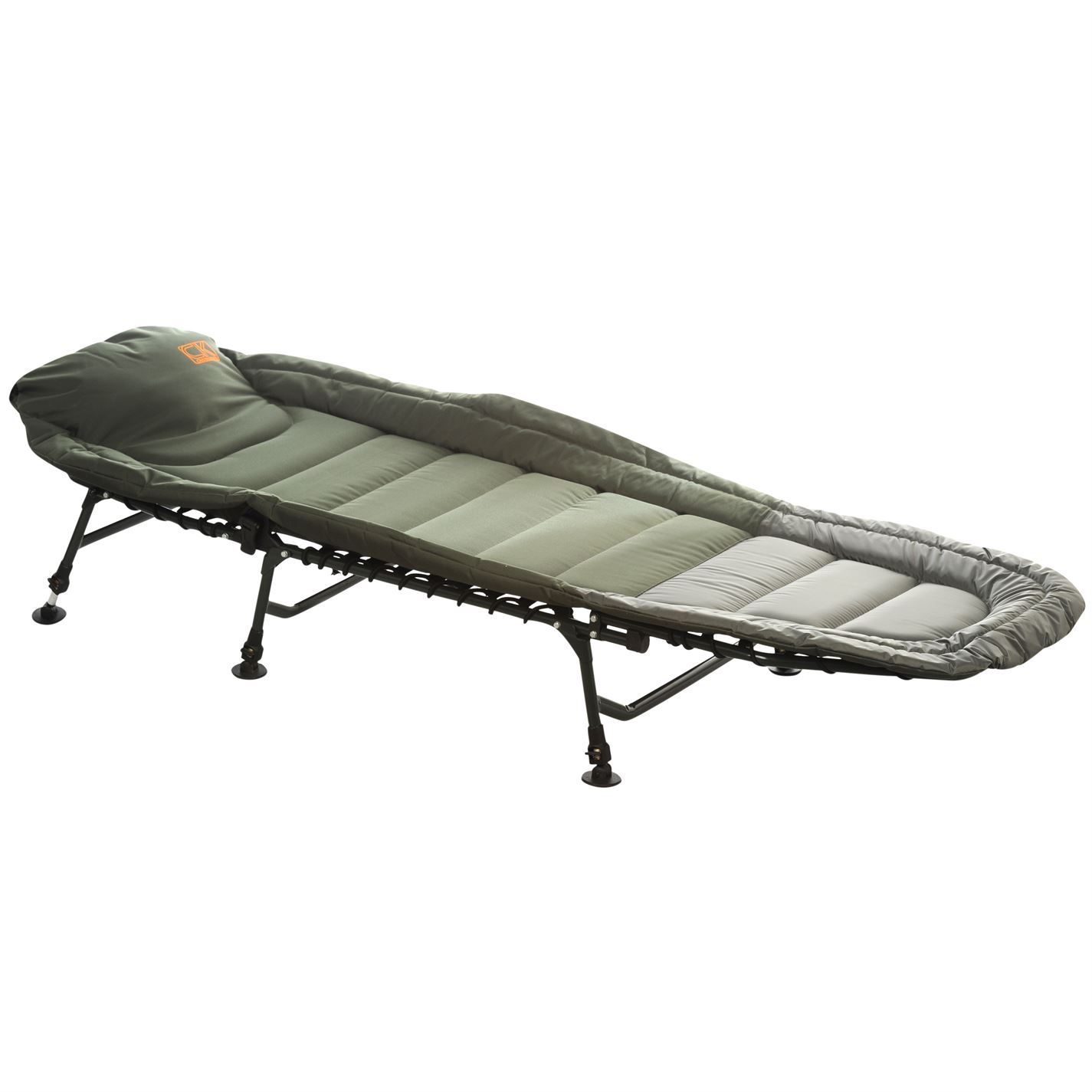 Carp Unisex Super Comfort Six Leg Fishing Bed Chair Swivel Mud