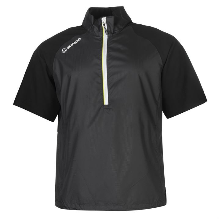 Sunice Mens Westchester Stretch Wind Pullover Golf Short Sleeve Quarter
