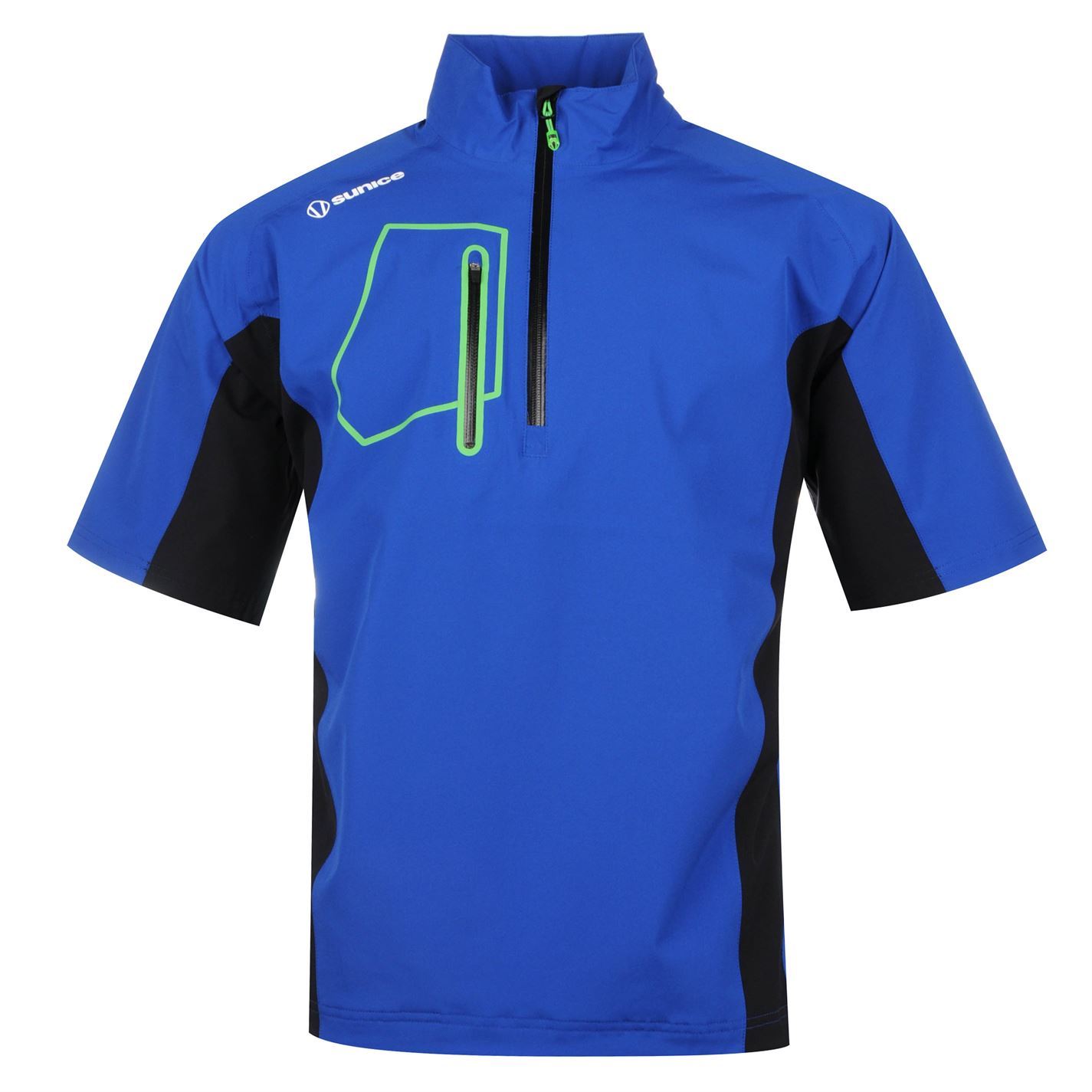 Sunice Mens Berlin Short Sleeve Golf Jacket Half Zip Coat Top Sports