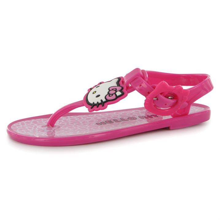 ... Kitty Kids Childrens Junior Footwear Jelly Sandals Summer Shoes | eBay