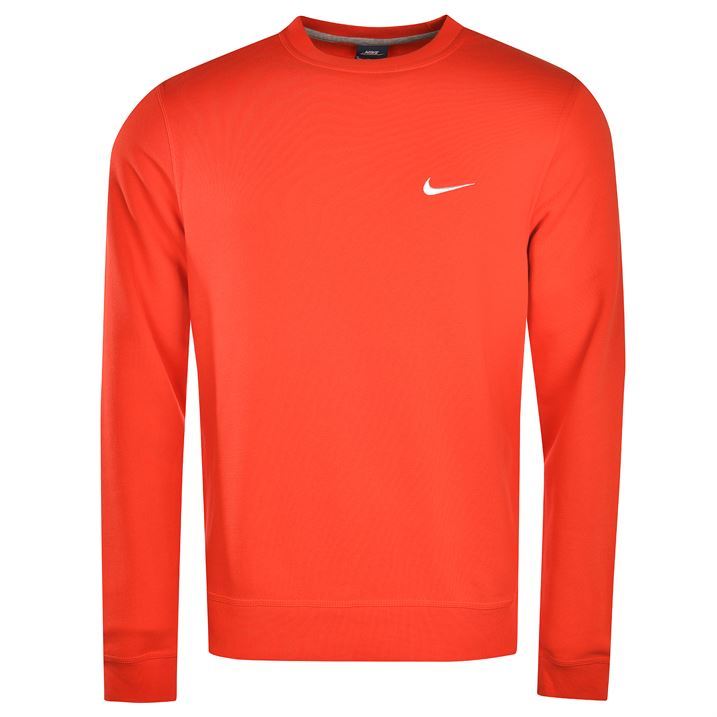 Nike Mens Fundamentals Fleece Sweatshirt Long Sleeved Sweater Jumper Top | eBay