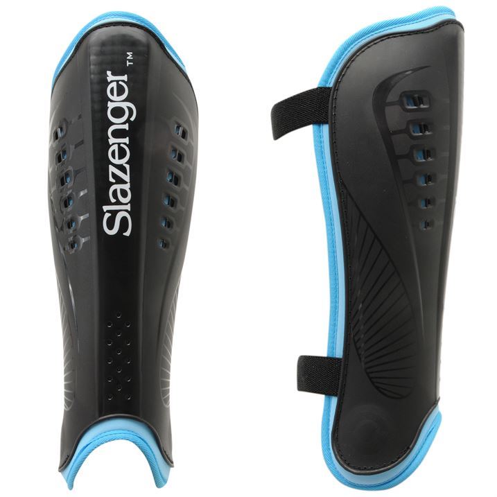 Slazenger Pro Hockey Match Shin Pads Shinpads Shinguards Guards Velcro