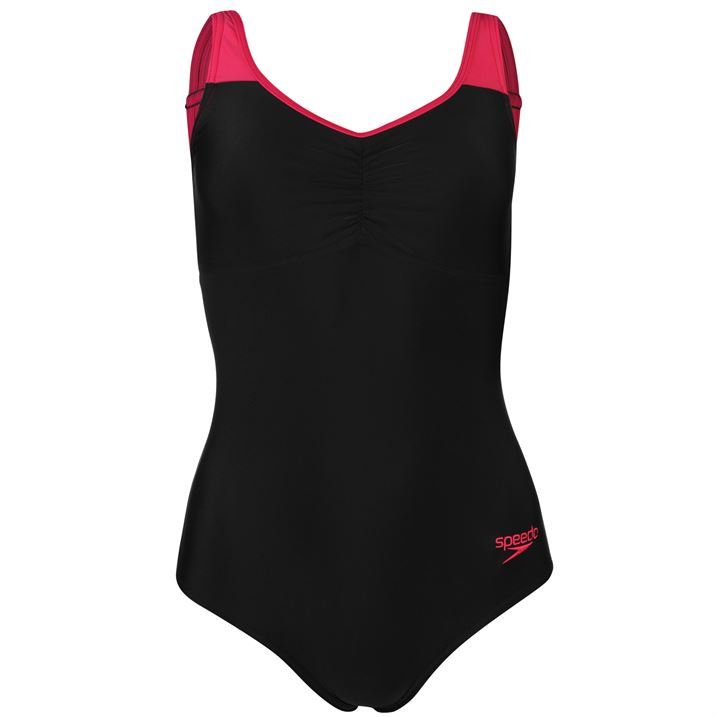 Speedo Womens Essential Clip Back Swimming Costume Beach Water Pool Swimwear eBay