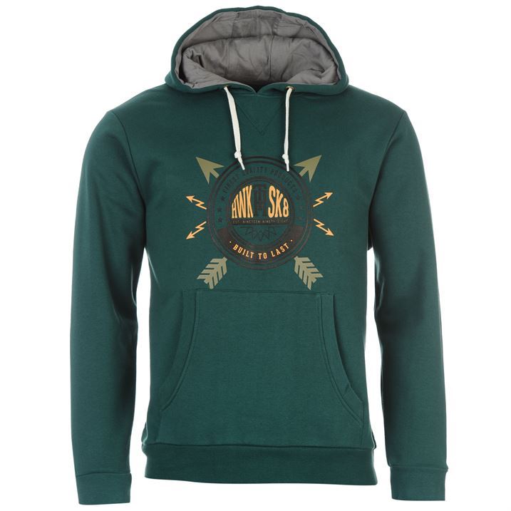 Tony Hawk Mens Print Hoody Hooded Hoodie Long Sleeve Sweatshirt Top