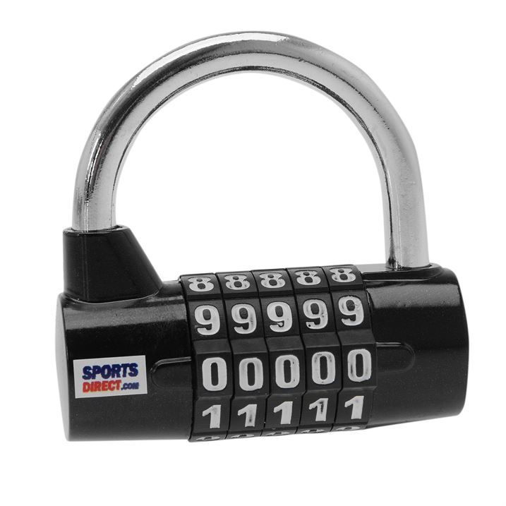 SportsDirect AntiTheft Security 5Digit Combination Lock New eBay