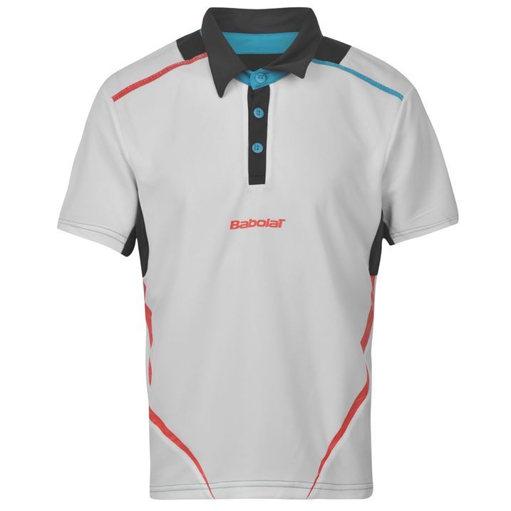 Babolat Kids Performance Polo Shirt Tennis Sports Casual Junior Boys