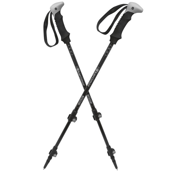Karrimor X Lite Carbon Walking Poles Lock Clamps Carbon Fibre Tungsten